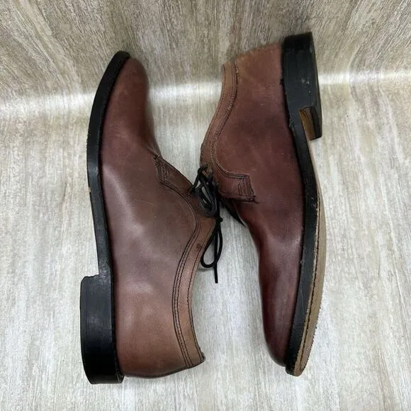 Allen Edmonds Grantham Mens Leather Shoes 7D Oxblood‎ USA EXCELLENT!!!