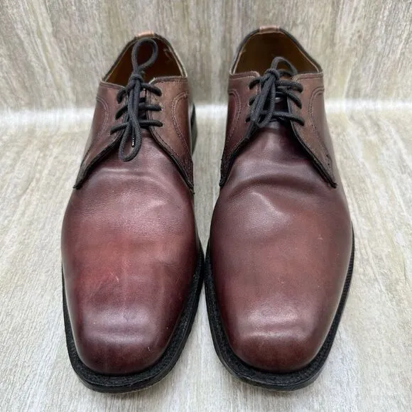 Allen Edmonds Grantham Mens Leather Shoes 7D Oxblood‎ USA EXCELLENT!!!