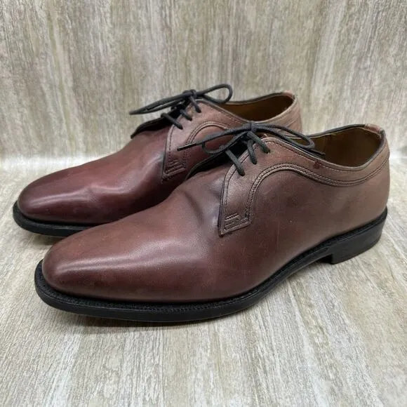 Allen Edmonds Grantham Mens Leather Shoes 7D Oxblood‎ USA EXCELLENT!!!