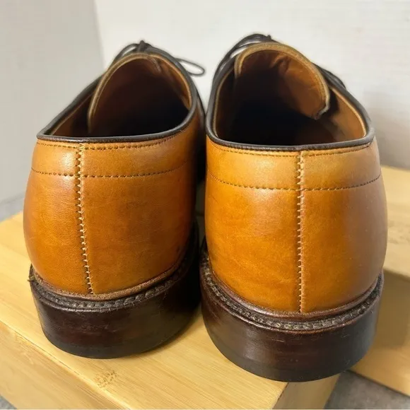 Allen Edmonds Hillcrest Blucher Dress Shoes Walnut Leather 10.5D Retail $395