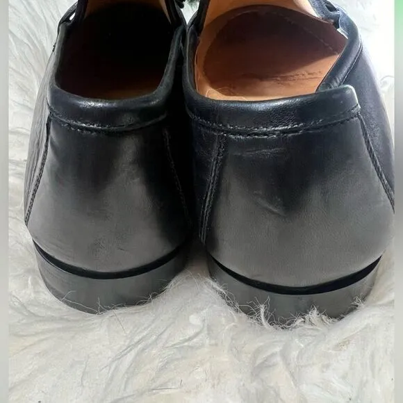 Allen Edmonds Leather Tassel Loafers Urbino Size 8.5 Black Slip On Dress Shoes