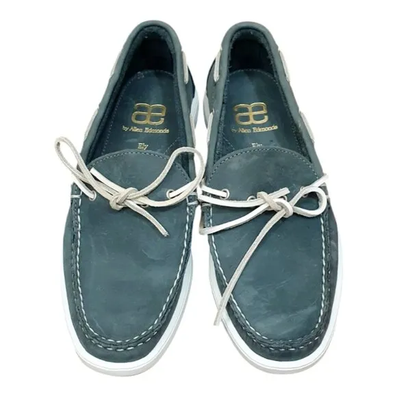 Allen Edmonds Men's Ely Leather Boat Shoes with Ties Size 7.5 D