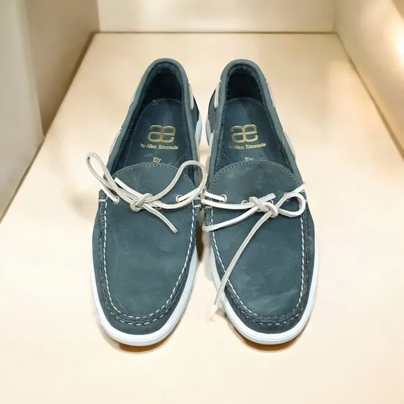 Allen Edmonds Men's Ely Leather Boat Shoes with Ties Size 7.5 D