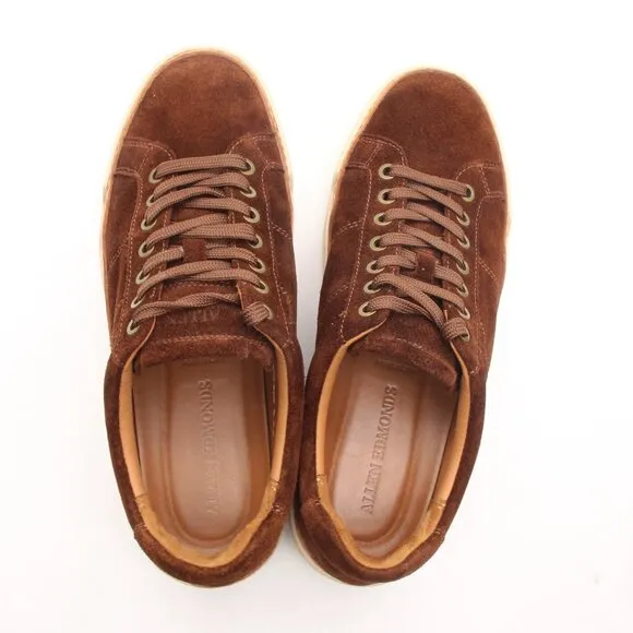 Allen Edmonds Porter City Shoes Men's Size 9 D Derby Sneaker Brown Suede