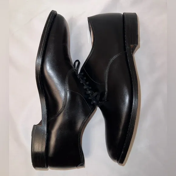 Allen Edmonds Shoes Black Leather Carlyle Derby Men's Size 9 1/2 8830 20224S