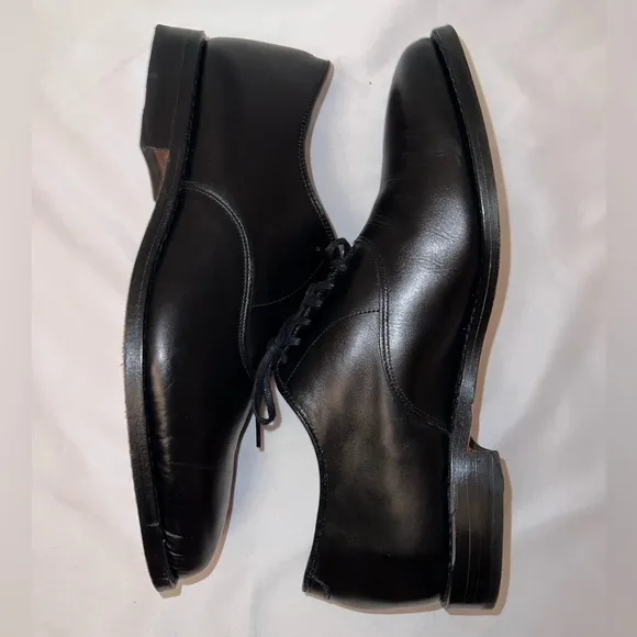 Allen Edmonds Shoes Black Leather Carlyle Derby Men's Size 9 1/2 8830 20224S
