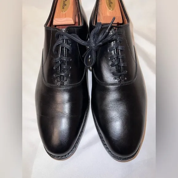 Allen Edmonds Shoes Black Leather Carlyle Derby Men's Size 9 1/2 8830 20224S
