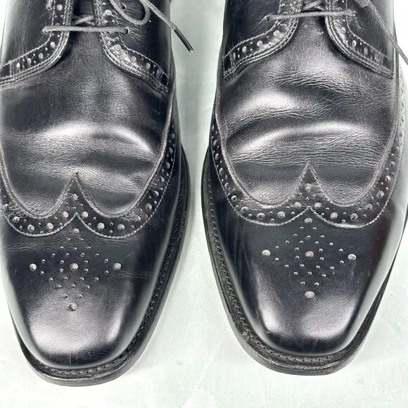 Allen Edmonds Shoes Mens Size 13 D Bel Air Black Wingtip Leather Oxford