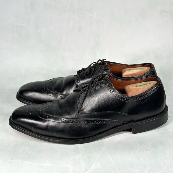 Allen Edmonds Shoes Mens Size 13 D Bel Air Black Wingtip Leather Oxford