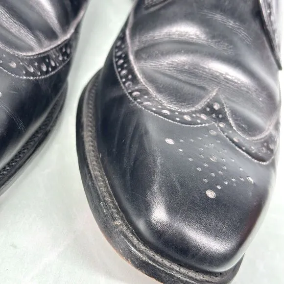 Allen Edmonds Shoes Mens Size 13 D Bel Air Black Wingtip Leather Oxford