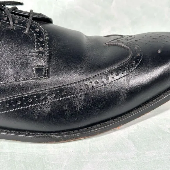 Allen Edmonds Shoes Mens Size 13 D Bel Air Black Wingtip Leather Oxford