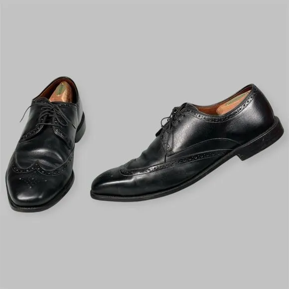 Allen Edmonds Shoes Mens Size 13 D Bel Air Black Wingtip Leather Oxford