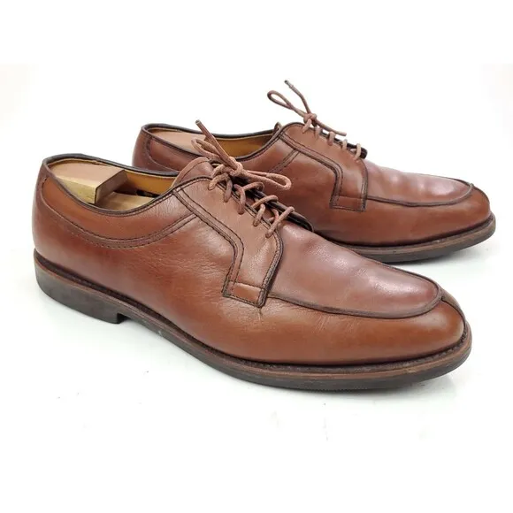 ALLEN EDMONDS STOCKBRIDGE 3754 Chile Brown Leather Ox Shoes Sz 12 D $325