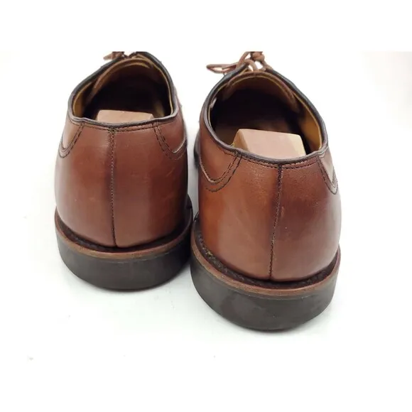 ALLEN EDMONDS STOCKBRIDGE 3754 Chile Brown Leather Ox Shoes Sz 12 D $325