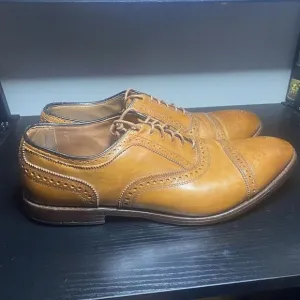 Allen Edmonds Strand Cap Toe Oxford Lace Up Walnut Brown Leather Shoes Size 14