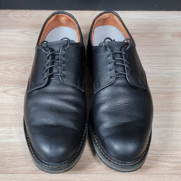 Allen Edmonds Wanderer Derby Shoes Mens Size 13 D Black Pebbled Leather