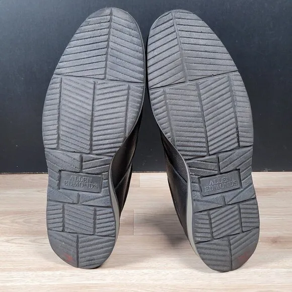 Allen Edmonds Wanderer Derby Shoes Mens Size 13 D Black Pebbled Leather