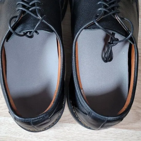 Allen Edmonds Wanderer Derby Shoes Mens Size 13 D Black Pebbled Leather