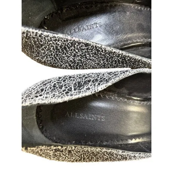 AllSaints Grey Leather Lena Pump Size 41 Heels NWOB Fits Like a‎ 9 $340