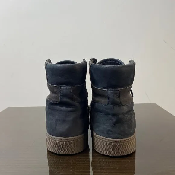 Allsaints Suede Leather High Top Sneakers Shoes Men's 44 US 10