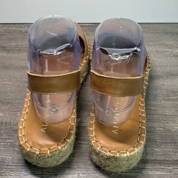 ALOHAS Ibiza handmade espadrille sandals tan size 38/US7.5 IMMACULATE