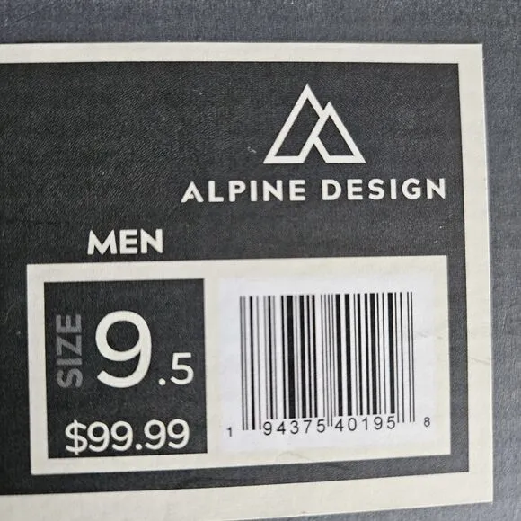 Alpine Design Men's Shoes Trekker Leather Boot Vibram 9.5