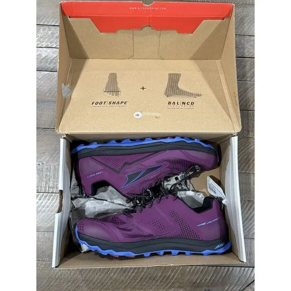 Altra Lone Peak 5 - RARE Plum - Running Shoes - NO TIE LACES - Womens Size 10.5