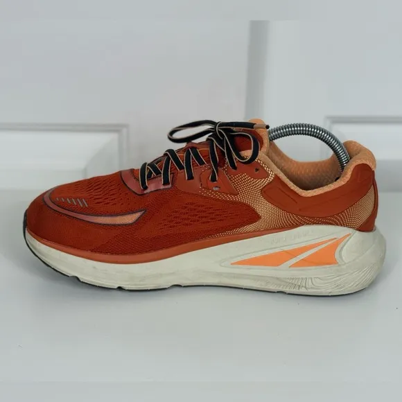 Altra Paradigm 6 Mens Size 8.5 Burnt Orange White Athletic Running Shoes