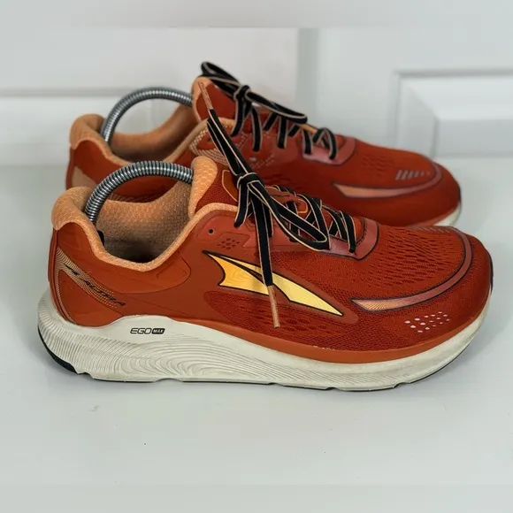 Altra Paradigm 6 Mens Size 8.5 Burnt Orange White Athletic Running Shoes