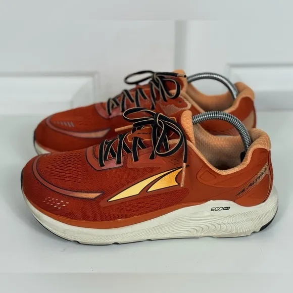 Altra Paradigm 6 Mens Size 8.5 Burnt Orange White Athletic Running Shoes