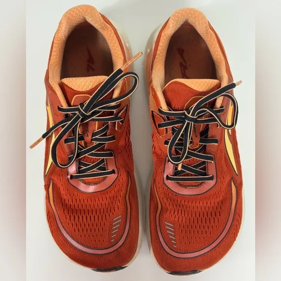 Altra Paradigm 6 Mens Size 8.5 Burnt Orange White Athletic Running Shoes