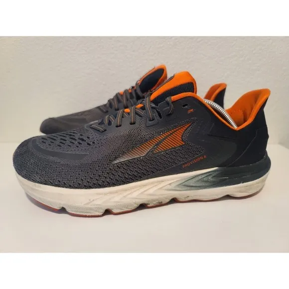 Altra Provision 6 Mens Size 11.5 Running Shoes Gray Orange Athletic Sneakers GUC