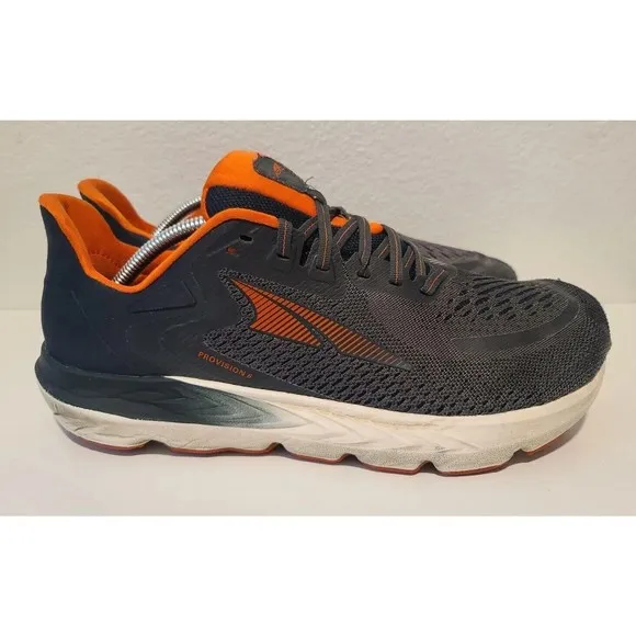 Altra Provision 6 Mens Size 11.5 Running Shoes Gray Orange Athletic Sneakers GUC