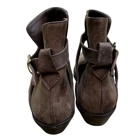 Alvarez by Peter Flowers women’s brown western leather ankle boots size 41/ 10.5