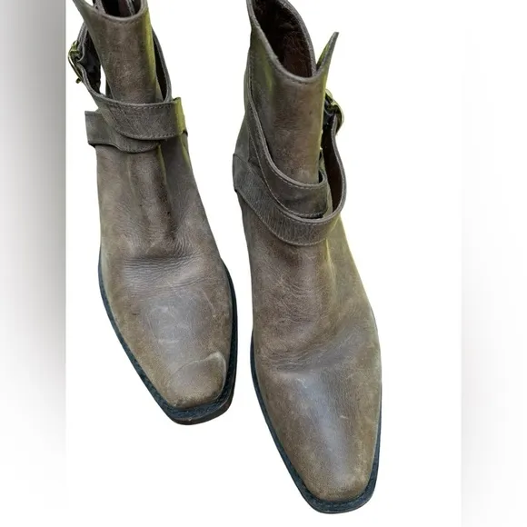 Alvarez by Peter Flowers women’s brown western leather ankle boots size 41/ 10.5