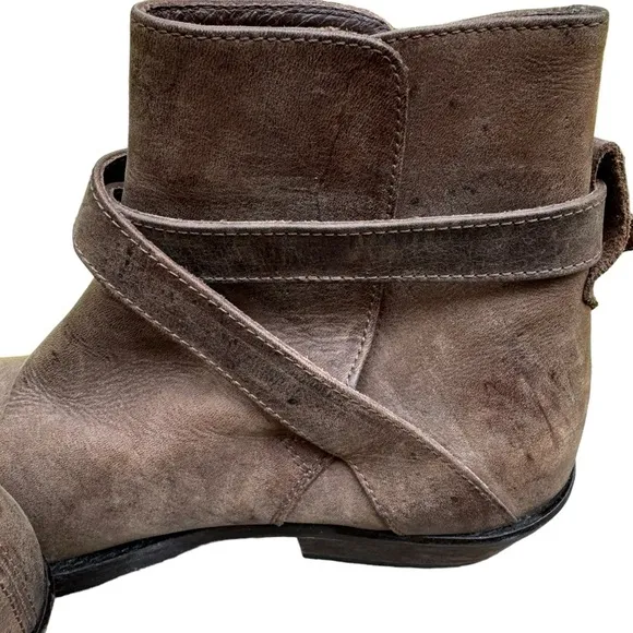 Alvarez by Peter Flowers women’s brown western leather ankle boots size 41/ 10.5