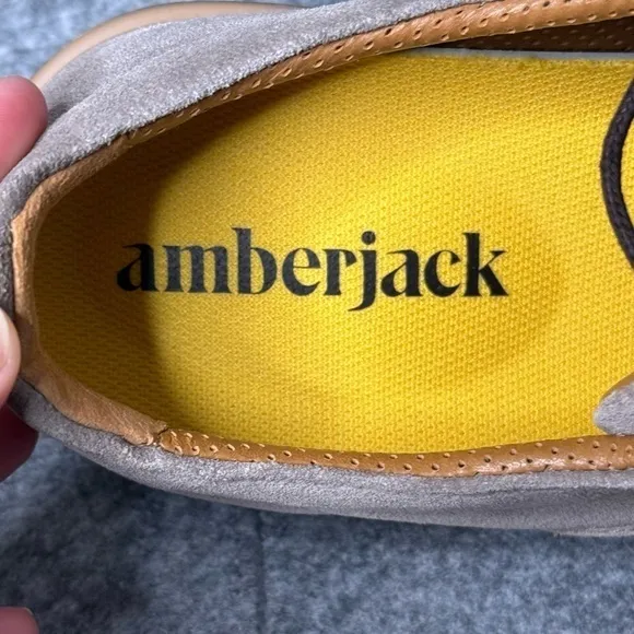 Amberjack The Original‎ Slate Gray Suede Shoes- Sz 10.5