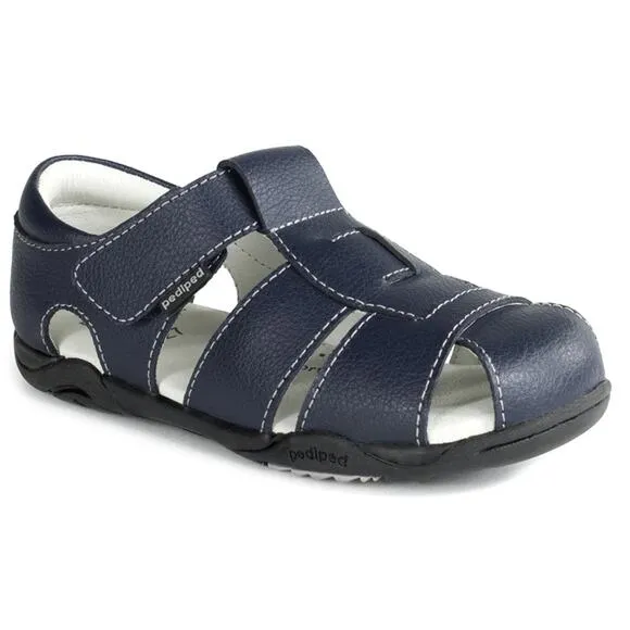 &quot;Pediped Sydney Kids Sandals, Navy, Size 8.5US&quot;. MSRP 55