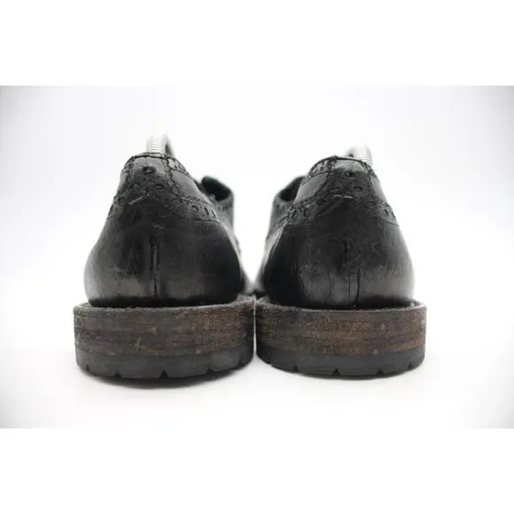 Andrea Ventura Firenze  Men's EU 43 Oxford Wingtip Black Leather Shoes