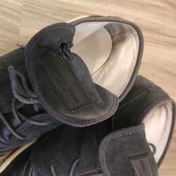 Android homme suede and leather shoes size 10