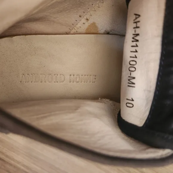 Android homme suede and leather shoes size 10