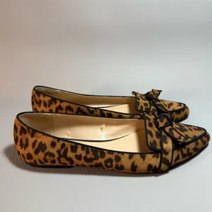 Ann Taylor Leopard Print Pointed Toe Flats Size 8M