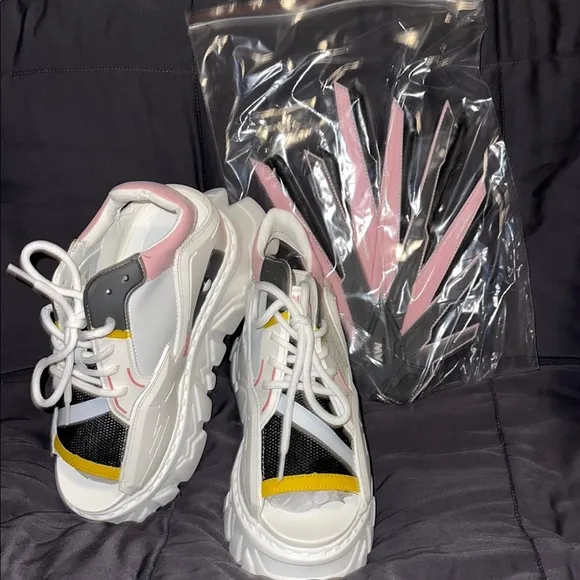 Anthony Wang collection Women's Multicolor Sneakers sz 7 gooseberry goth
