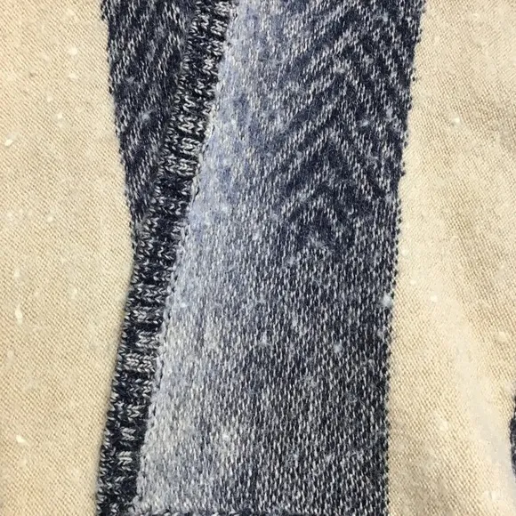 ANTHRO Size XS/S Mabli Sleeping On Snow Vest Cardigan Sweater Boho Ombré Blue