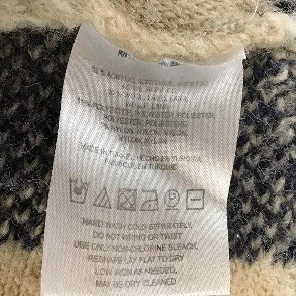 ANTHRO Size XS/S Mabli Sleeping On Snow Vest Cardigan Sweater Boho Ombré Blue