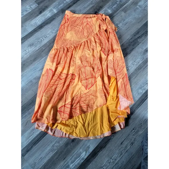 Anthropologie Hutch Printed Wrap Maxi Skirt - New Medium
