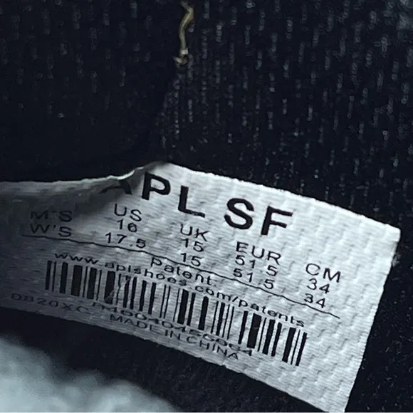 APL SuperFuture Black Shoes -‎ M 16 - W 17.5