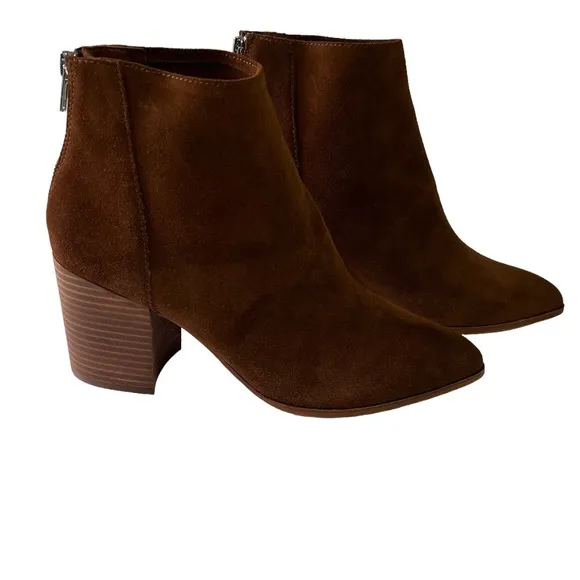 Aqua Women’s Dante Suede Pointed Toe Booties Size 10