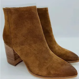 Aqua Women’s Dante Suede Pointed Toe Booties Size 10