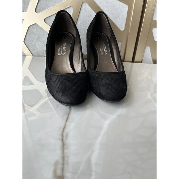Aquatalia Marvin Italy womens shoes Pums Heels Suede Leather sz 8 Rts400$
